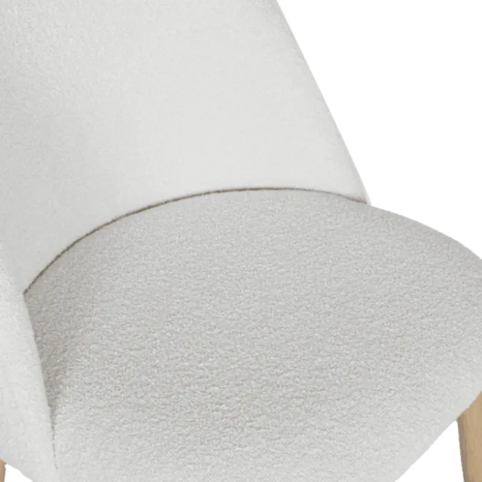 Amelie Chaise bouclé blanc