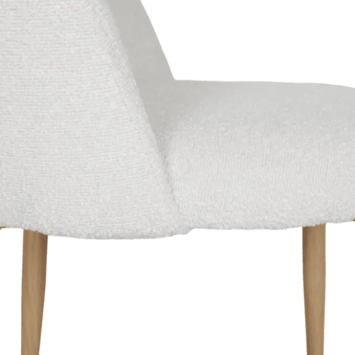 Amelie Chaise bouclé blanc