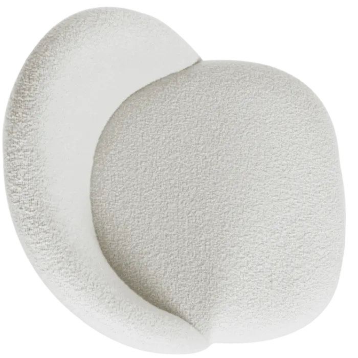 Amelie Chaise bouclé blanc