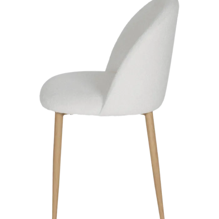 Amelie Chaise bouclé blanc