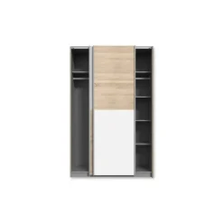Amoire 2 portes Ohio-Lupo blanc/chêne sonoma
