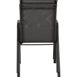 Anduze - Chaise de jardin en tissu gris