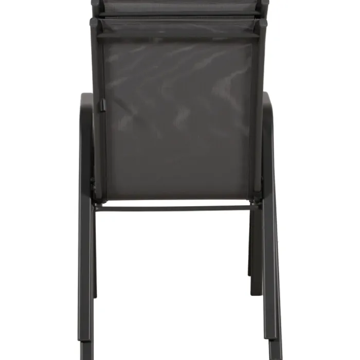 Anduze - Chaise de jardin en tissu gris