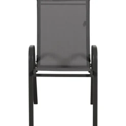 Anduze - Chaise de jardin en tissu gris