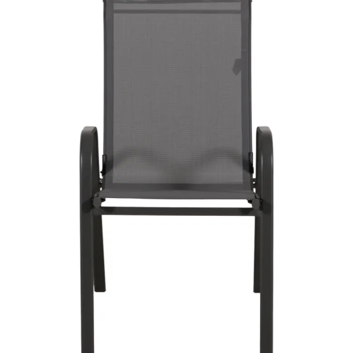 Anduze - Chaise de jardin en tissu gris