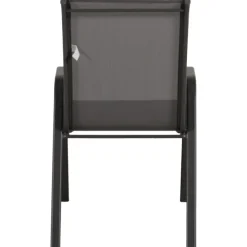 Anduze - Chaise de jardin en tissu gris