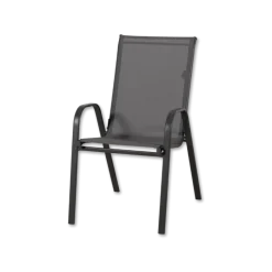Anduze - Chaise de jardin en tissu gris
