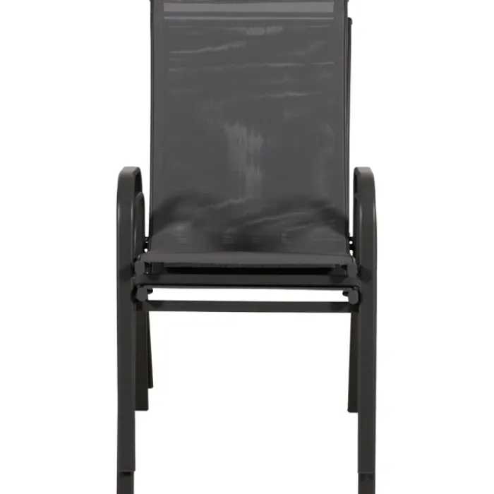 Anduze - Chaise de jardin en tissu gris