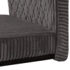 Anja - Chaise en tissu gris foncé