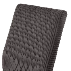 Anja - Chaise en tissu gris foncé