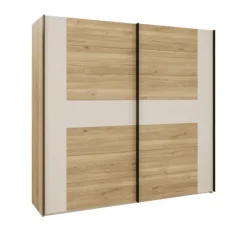 Armoire Bellevue 220 cm avec Lot de 3 étagères
