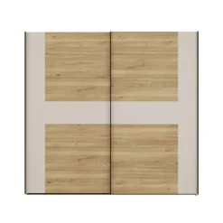 Armoire Bellevue 220 cm avec Lot de 3 étagères