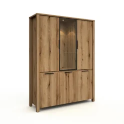 Armoire de rangement( Vitrine ) Bordo couleurs chêne
