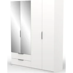 Armoire Ghost 4 portes blanc