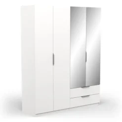 Armoire Ghost 4 portes blanc