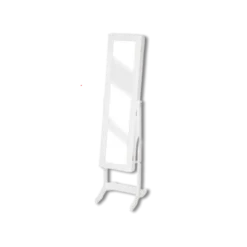 Armoire miroir à bijoux Kristin blanc