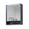 Armoire miroir pour salle de bain Lucera gris