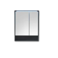 Armoire miroir pour salle de bain Lucera gris
