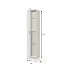 Armoire 1P Multiusos blanc