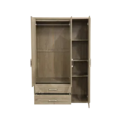 Armoire 3 portes Cara caramel oak
