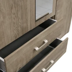 Armoire 3 portes Cara caramel oak