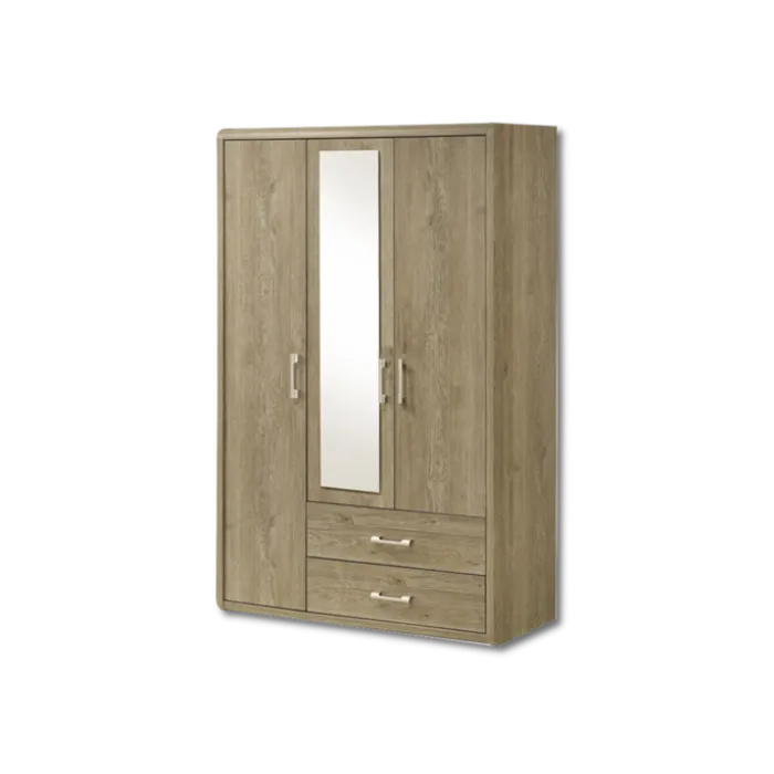 Armoire 3 portes Cara caramel oak