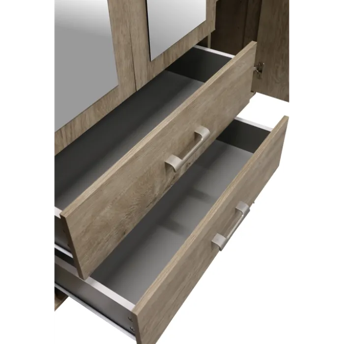 Armoire 3 portes Cara caramel oak