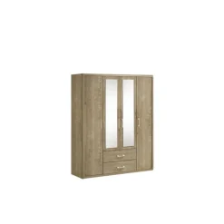 Armoire 4 portes Cara caramel oak