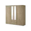 Armoire 6 portes Cara caramel oak