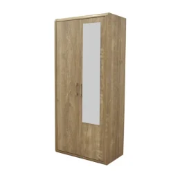 Armoire 2 portes Cara caramel oak
