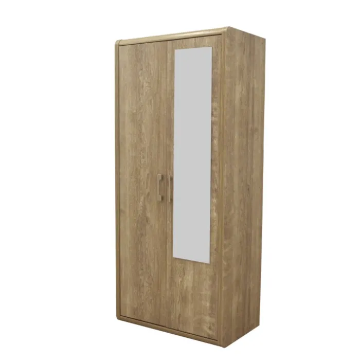 Armoire 2 portes Cara caramel oak