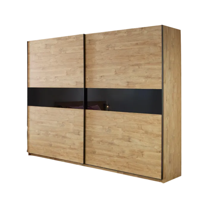 Armoire 2 portes Clara golden oak