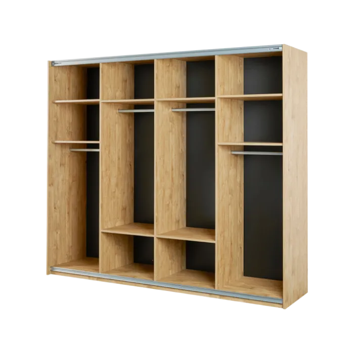 Armoire 2 portes Clara golden oak