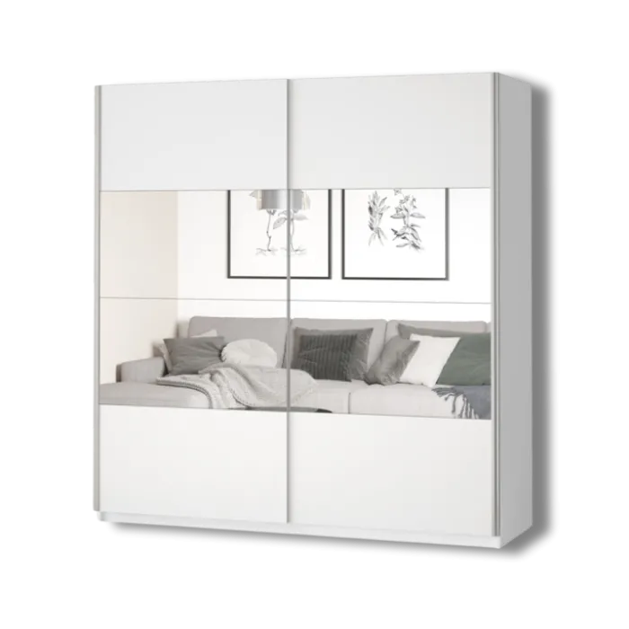Armoire 2 portes (200cm) Beta blanc