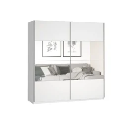 Armoire 2 portes (180cm) Beta blanc