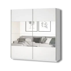 Armoire 2 portes (180cm) Beta blanc