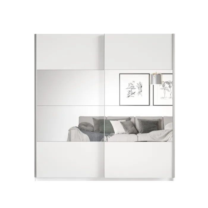 Armoire 2 portes (180cm) Beta blanc