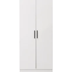 Armoire 2 portes 80 cm blanc R8012