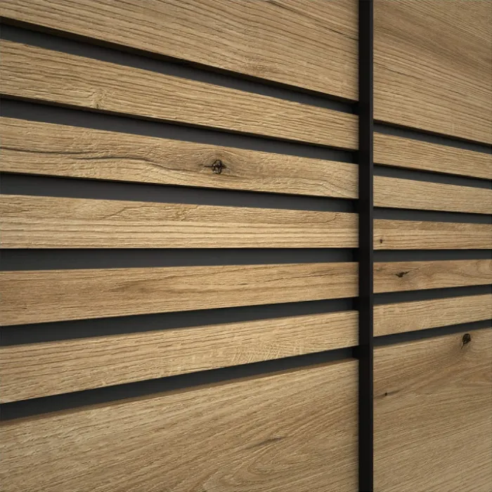 Armoire 2 portes (200cm) Kato chêne etna