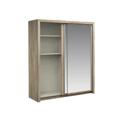 Armoire 2 portes 182 cm Tempo/Vario chêne kronberg/noir