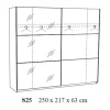 Armoire 2 portes coulissantes Lola 250 cm