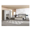 Armoire 4 portes Debora gris