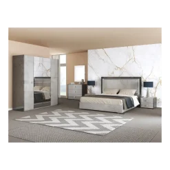 Armoire 4 portes Debora gris