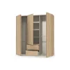 Armoire 3 portes et 2 tiroirs Mosaik