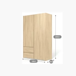 Armoire 2 portes et 2 tiroirs Mosaik ( sur commande )