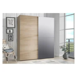 Armoire 2 portes Kaikais chêne sonoma