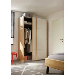 Armoire 2 portes Quadra chêne artisan