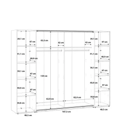 Armoire 2 portes Rexgo blanc