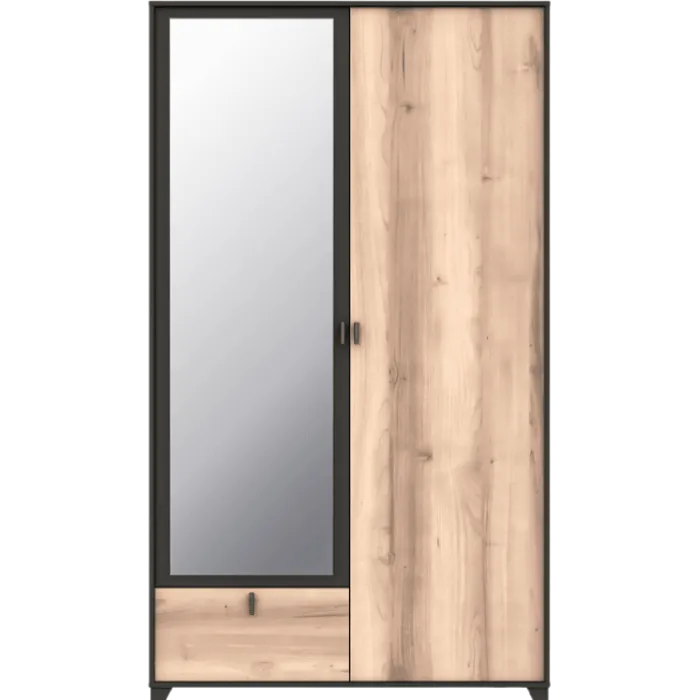 Armoire 2 portes - 1 tiroir Bowie