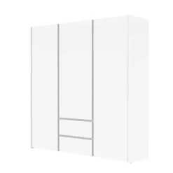 Armoire 3 portes, 2 tiroirs Mosaik blanc ( sur commande )